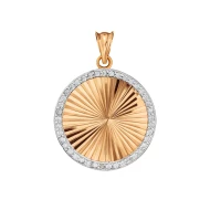 Золотая Подвеска с фианитом (арт. 558151)