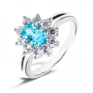 Серебряное Кольцо с фианитом (арт. КК2ФТ/386)