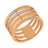 Золотое кольцо с фианитом (арт. 428502)