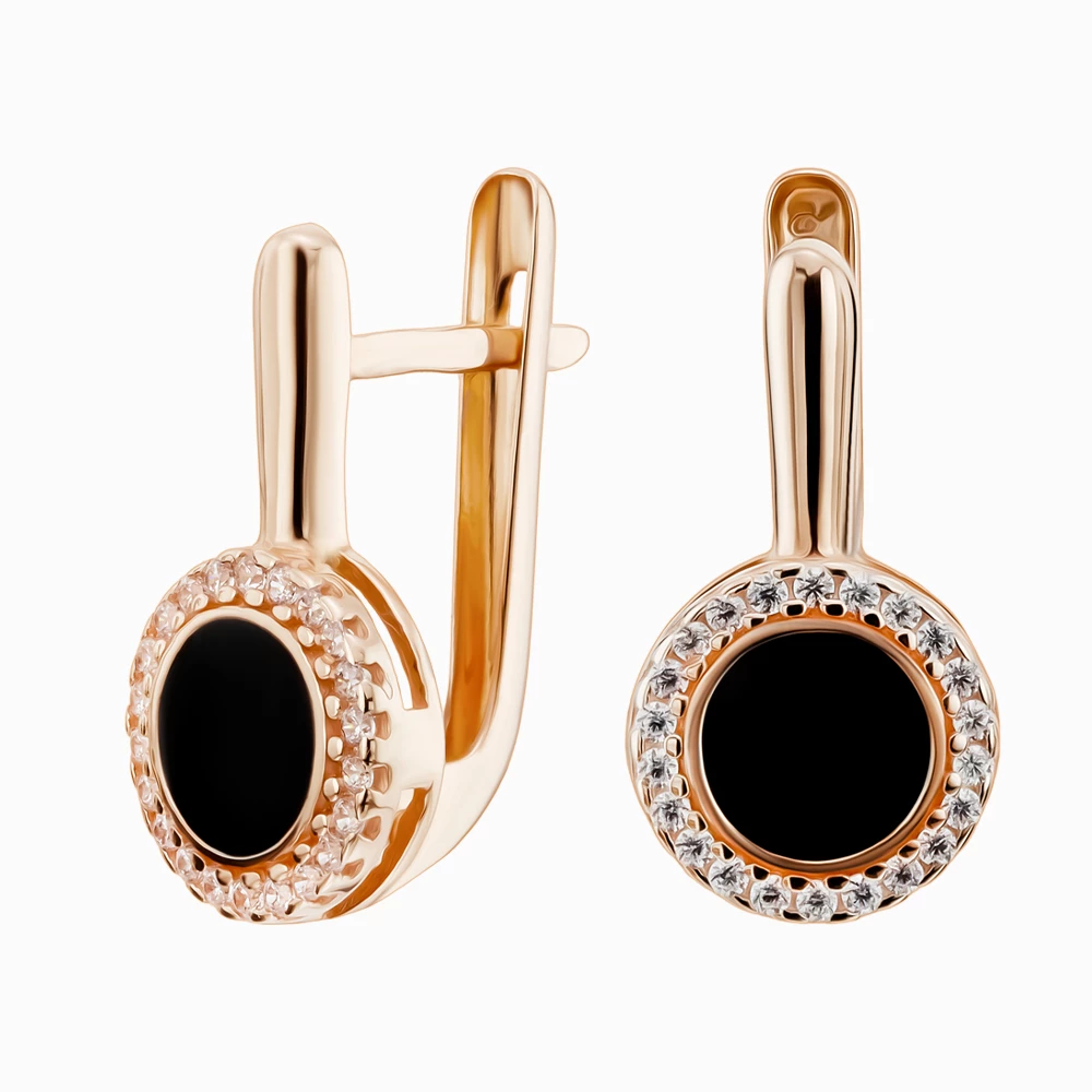 Золотi Сережки з куб. окс. цирконію (арт. 490128Е)