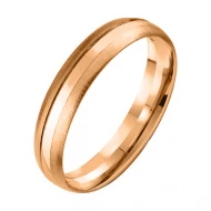Золотое обручальное кольцо с алмазной гранью (арт. 411096)