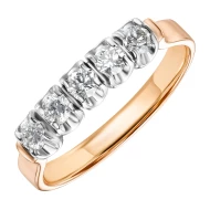 Золотое кольцо с бриллиантом (арт. 105292)