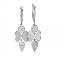 Срiбнi Сережки з куб. окс. цирконію (арт. СВ1665)