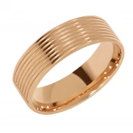 Золотое обручальное кольцо с алмазной гранью (арт. 411498-1)