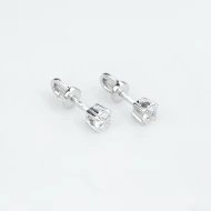 Серебряные серьги-пусети с куб.окс.циркония (арт. 1-0185.0.2)