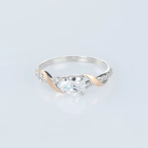 Срiбна Каблучка з фіанітом (арт. 034к Р)