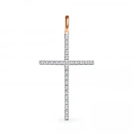 Золотий хрестик з діамантами (арт. 327)