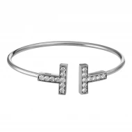 Срiбний Браслет з куб. окс. цирконію (арт. БС343)