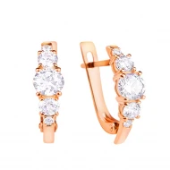 Золотые Серьги с куб.окс.циркония (арт. 211792)