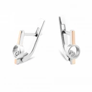 Срiбнi Сережки з куб. окс. цирконію (арт. 837С.Rh)
