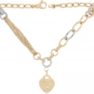 Золоте кольє з куб. окс. цирконію (арт. 350803ж)