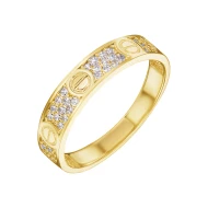 Золотое кольцо с фианитом (арт. 428216)