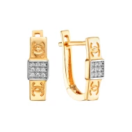 Золотi Сережки з фіанітом (арт. 380283)