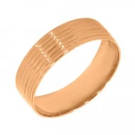 Золотое обручальное кольцо с алмазной гранью (арт. ОКЗ9057)