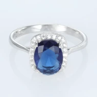 Серебряное Кольцо с фианитом/куб.цирконием (арт. 9510416сб)