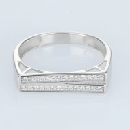 Серебряное Кольцо с фианитом (арт. 6240.1)