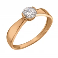 Золотое кольцо с фианитом (арт. 380485)