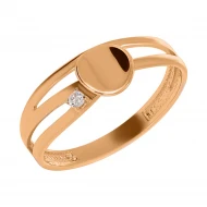 Золотое кольцо с фианитом (арт. 380484)