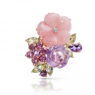 Золота підвіска з діамантами (арт. 11-Р26693С-40)