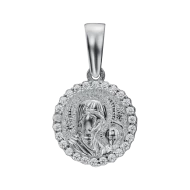 Серебряная подвеска-ладанка с куб.окс.циркония (арт. 39211б)