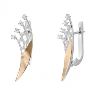 Срiбнi Сережки з куб. окс. цирконію (арт. 0496.10)