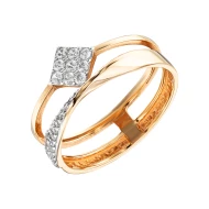 Золотое кольцо с фианитом (арт. 380397)