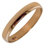 Золотое обручальное кольцо классическое гладкое (арт. 340003)