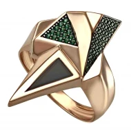 Золотое Кольцо с агатом (арт. 369607)