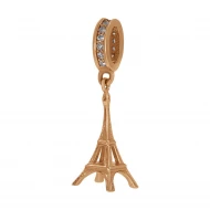 Золотая бусина (Шарм) с фианитом (арт. 558067)