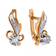 Золотi сережки з діамантами (арт. 702-208)