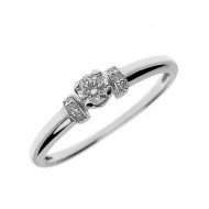 Золота каблучка з діамантами (арт. 1-1200019)