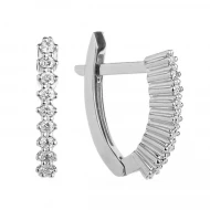 Золотые серьги с бриллиантами (арт. 1-2200018)