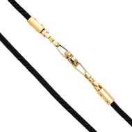 Золотий шнурок на шию з куб. окс. цирконію (арт. Ш0036/д3)