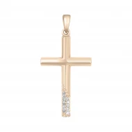 Золотий хрестик з діамантами (арт. 3101046201)