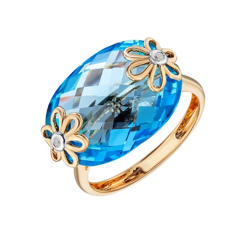 Золотое кольцо с бриллиантами (арт. 119725-11.200-774)