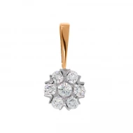 Золота підвіска з діамантами (арт. 705-086)