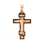 Золотой крестик с эмалью (арт. 3108619101)