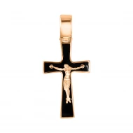 Золотий хрестик з емаллю (арт. 3108764101)