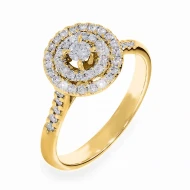 Золотое кольцо с бриллиантом (арт. 701-904*)