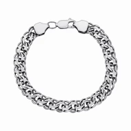 Серебряный Браслет плетение Бисмарк (арт. Козацький 125ч)