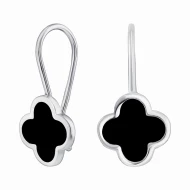 Серебряные Серьги с эмалью (арт. 29224р/ч)