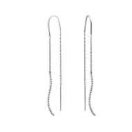 Серебряные серьги-протяжки (арт. 911C.Rh)