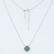 Срiбне кольє з малахітом (арт. КЛК2М/1024Ш)