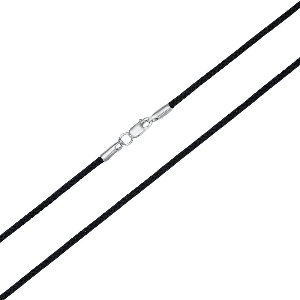 Серебряный шнурок на шею (арт. 40008м)