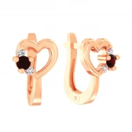 Золотые Серьги с куб.окс.циркония (арт. 110498к)