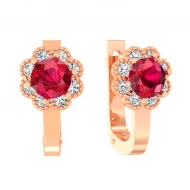 Золотi Сережки з куб. окс. цирконію (арт. 110511к)