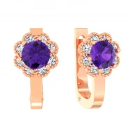 Золотi Сережки з куб. окс. цирконію (арт. 110511ф)