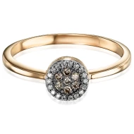 Золотое кольцо с бриллиантами (арт. 216к/б)