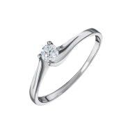 Золота каблучка з діамантами (арт. 5023-1бел)