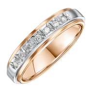 Золотое обручальное кольцо с бриллиантом (арт. 107147)